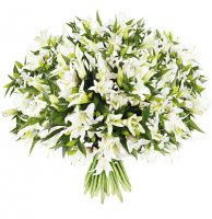  Bouquet White lilies Novaja Kobuska
														
