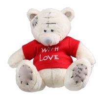 White teddy with love Zilale
