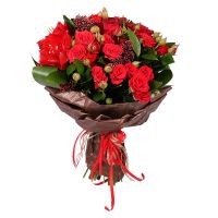 Bouquet Mix in Red Colors Izmir