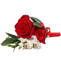 Boutonniere with Red Rose Ivano-Frankovsk