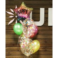 Balloon fountain \'Happy Birthday\' Bashtanka