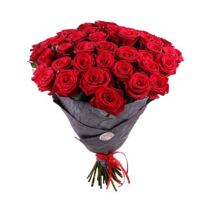 50 красных роз Абердин (Великобритания)