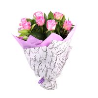 Букет з 9 рожевих троянд Київ - Теремки