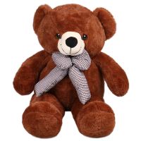 Brown teddy with a bow 60 cm Anyksciai