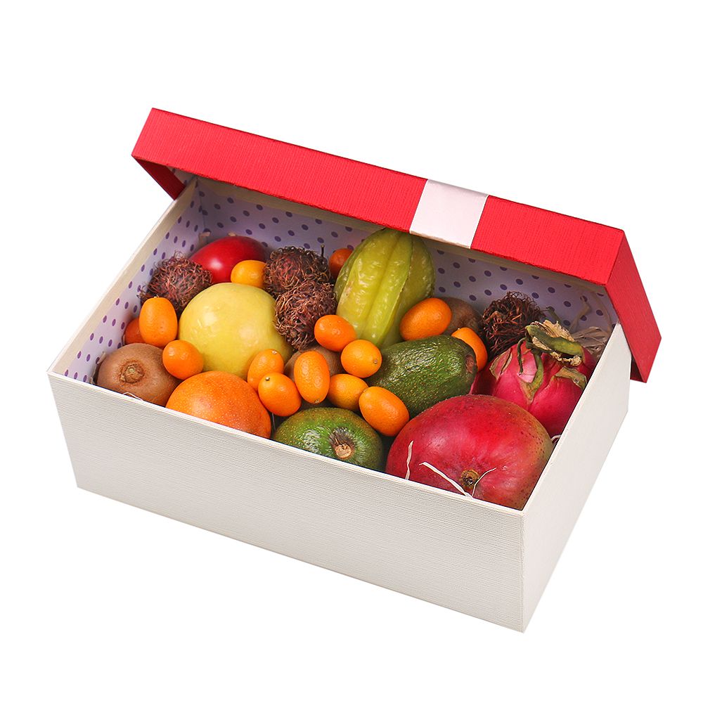 Коробка с экзотическими фруктами Коробка с экзотическими фруктами