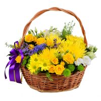 Basket of sunny flowers Tbilisi