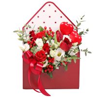  Bouquet Love letter Volant
														