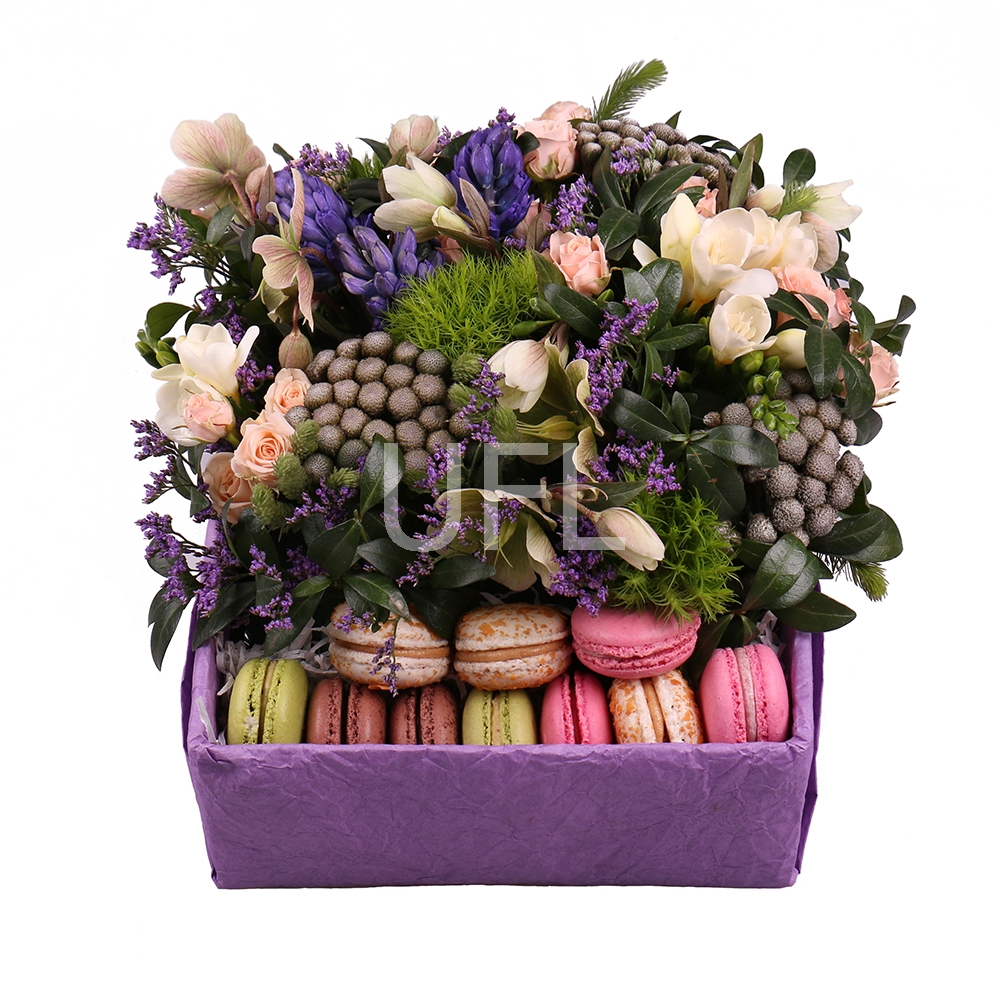 Букет цветов Макаруновый рай Джерси-Сити