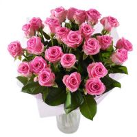 25 рожевих троянд Малиновий Кітее