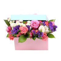 Мила квіткова коробочка Перерита