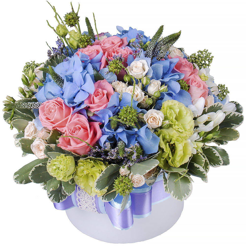 Flower arrangement in a box Kiev
