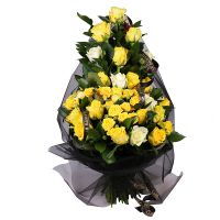 Funeral bouquet in gold color Vladymerec