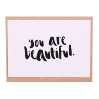 Card «You are beautiful» Dubai