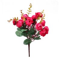 Artificial peony small with green Wisla
