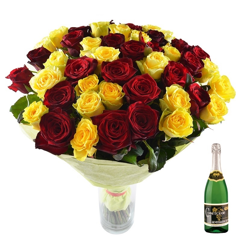 Bouquet of flowers Renaissance+champagne
													