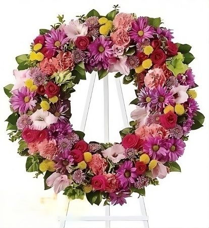 Funeral arrangement of fresh flowers №10 Verhnij Rogachik