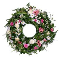 Funeral wreath of flowers Manihiki