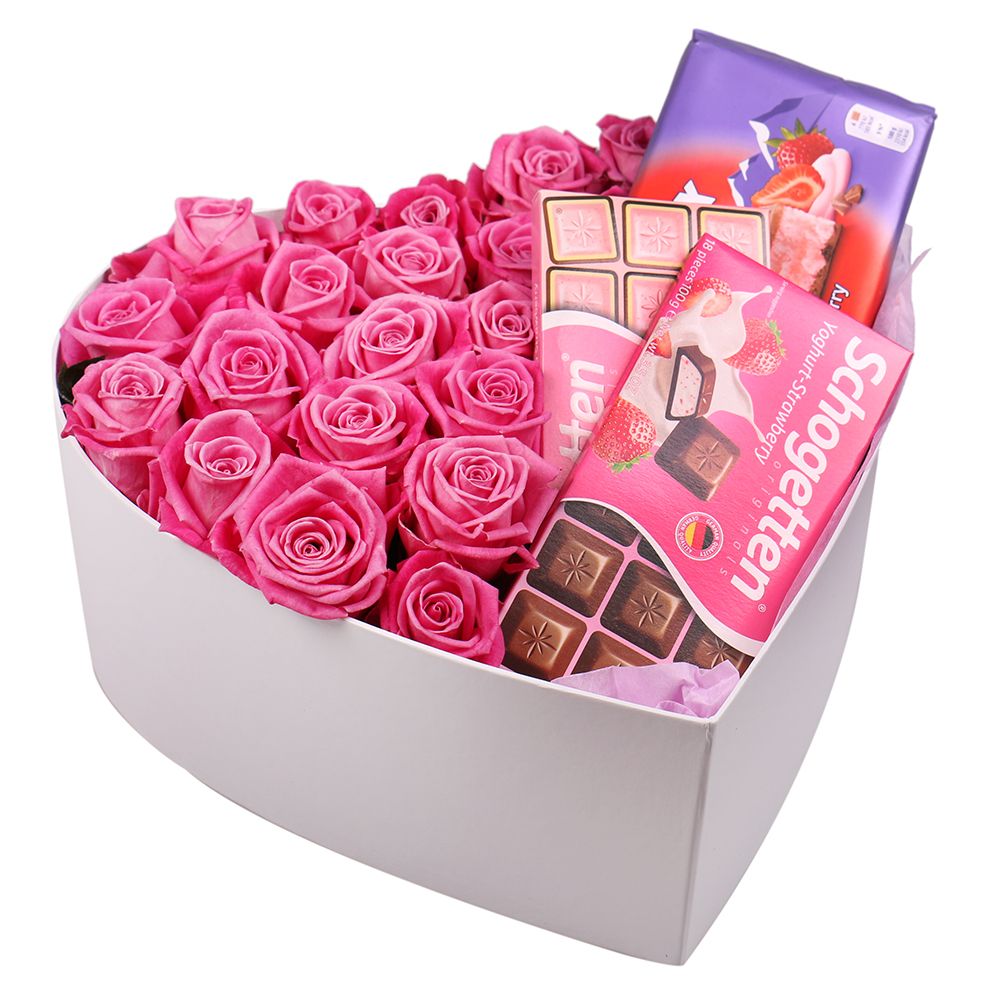 Roses and chocolate