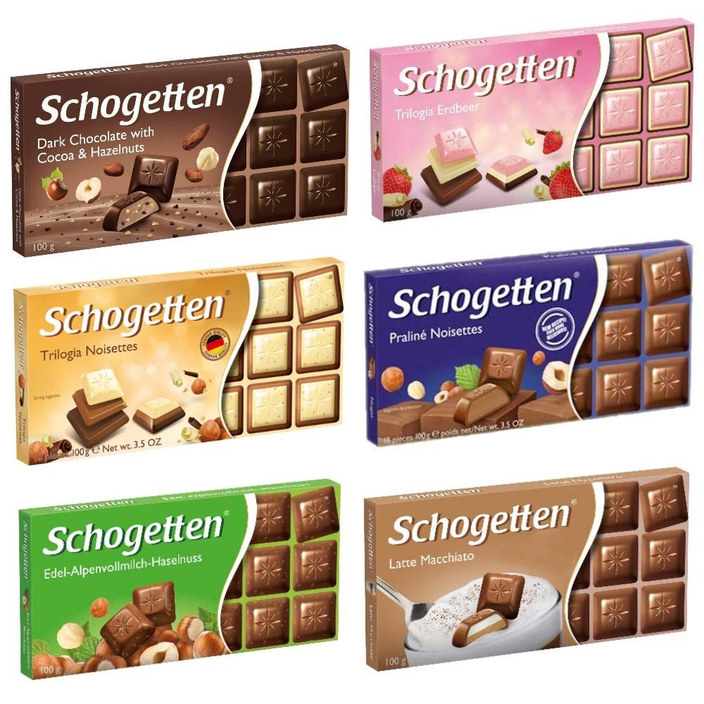 Шоколад Schogetten в асортименті Шоколад Schogetten в асортименті