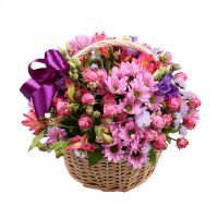  Bouquet Purple basket Rustavi
                            