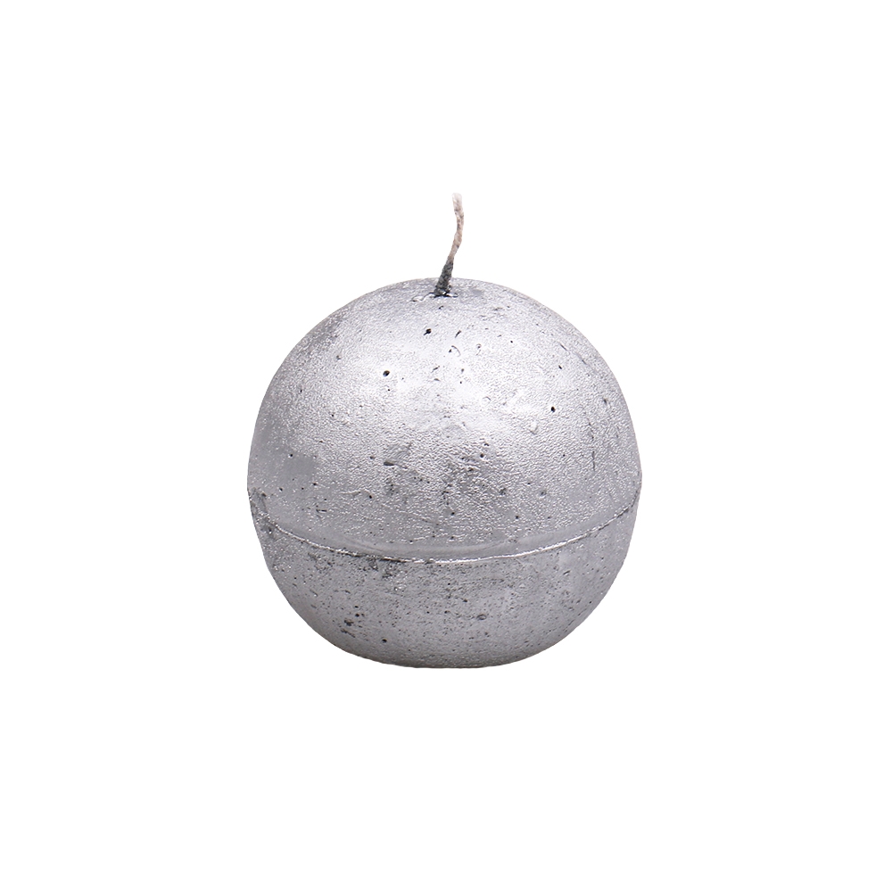  Букет Свеча-шар серебряная 
                            