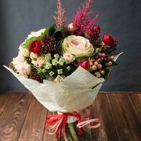 Букет цветов Тайная влюблённость Мишкольц