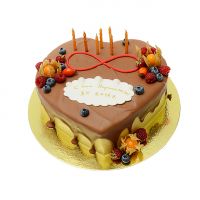 Cake to order - Heart with Candles Kostanay