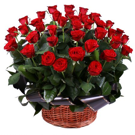 Funeral basket of roses Satton-Koldfild