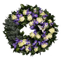 Funeral Wreath with Irises Pavlodar