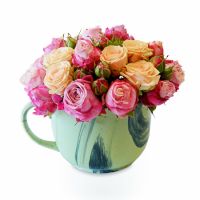 Чашка з квітами  Алма-Ата