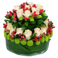Flower tiered cake Borispol
