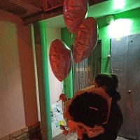 3 foil hear balloons - Ascot Vail