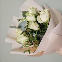 Букет 7 білих троянд - Яблуница