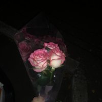Premium white-pink roses by the piece - Lens