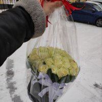 Білі троянди Легкий крем - Лімерик