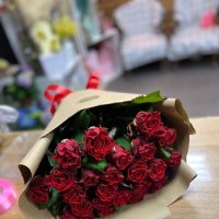 Букет 25 красных роз - Жанаозен