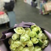 Bouquet 25 white roses - Blackburn