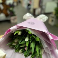 25 білих і рожевих тюльпанів - Луганська область