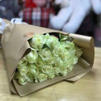 25 white roses - Glevaha