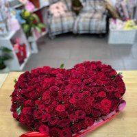 Серце із троянд  (145 троянд) - Дейтона-Біч