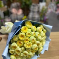 Букет желтый пионовидных роз - Каварна