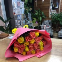 Букет Фарби літа 25 троянд - Жданівка