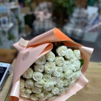 Promo! 51 white roses - Chia