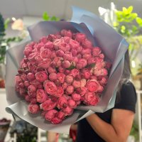 51 рожева піоновидна троянда - Хеіблоум