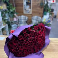 101 красная роза + фото - Котельва