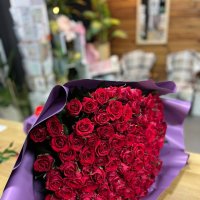 101 красная роза + фото - Днепр