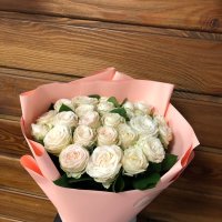 Promo! 25 white roses - Bellony