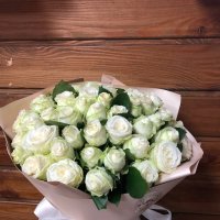 Promo! 51 white roses - Kolin