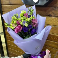 Букет с эустомой Магия радуги - Никита