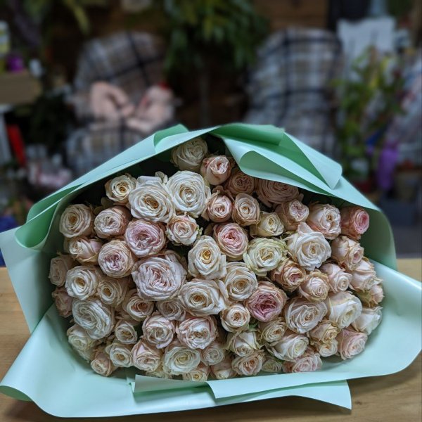 Promo! 51 pink roses 40 cm - Gostomel